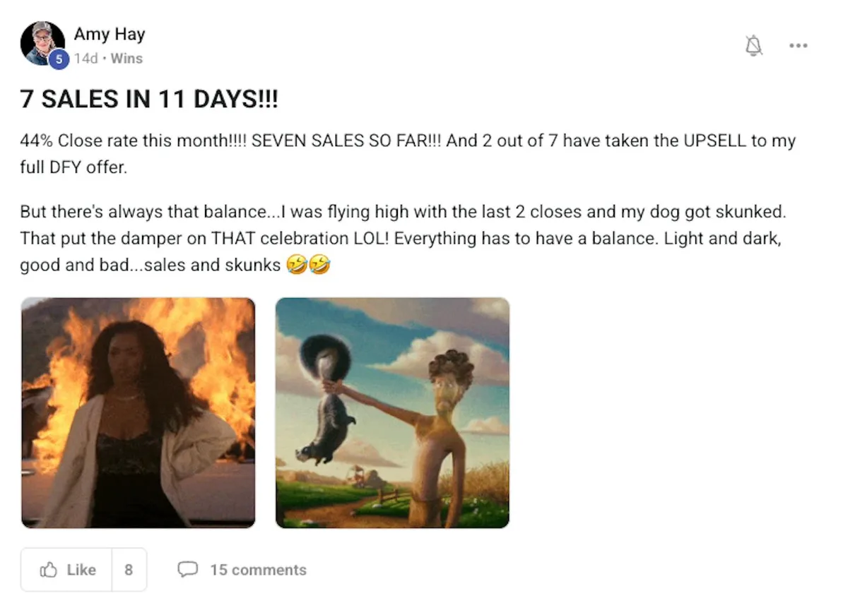 Shanine Young — Almost a $15k month